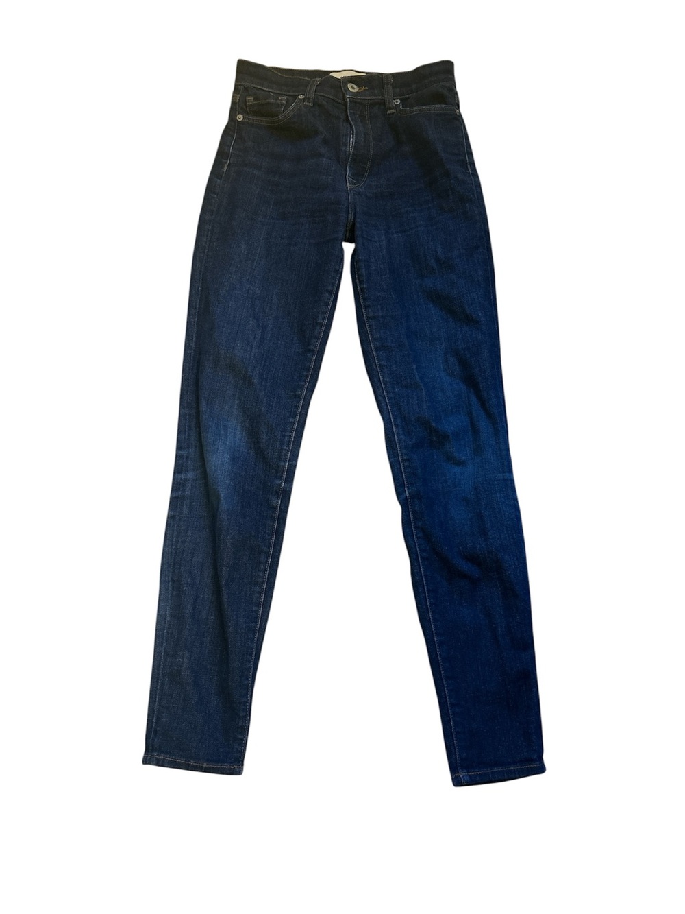 Baldwin Women’s Dark Blue High-Rise Slim Jeans Made in the USA